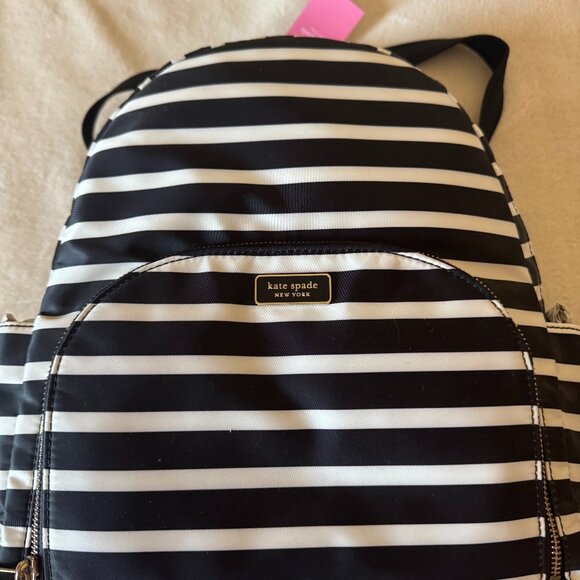 Kate Spade New Dawn Sailing Stripe Large Backpack - Picture 1 of 7